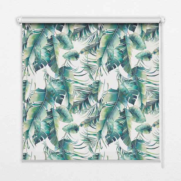 TULUP VNITŘNÍ roleta - okenní roleta - roleta - 100x180 cm - Listy