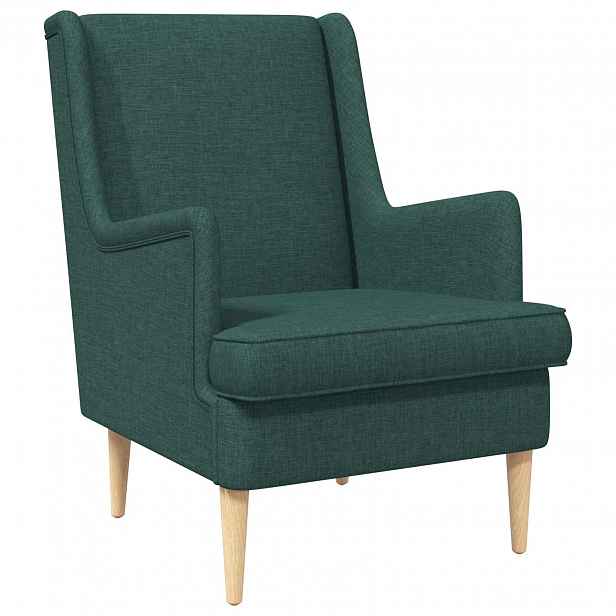 vidaXL křeslo Tmavě zelená Textil