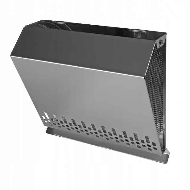 Černá nástěnná kovová lampa fi160, nerez Awenta Pro