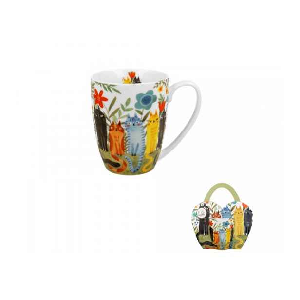 DUO - Hrnek 360ml Garden Cats