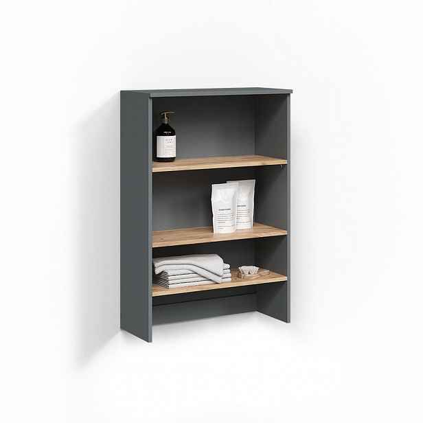 Livinity® SKŘÍŇKA NA PRAČKU Paolina Antracit/zlatý dub 68 x 100.4 cm s otevřenými policemi