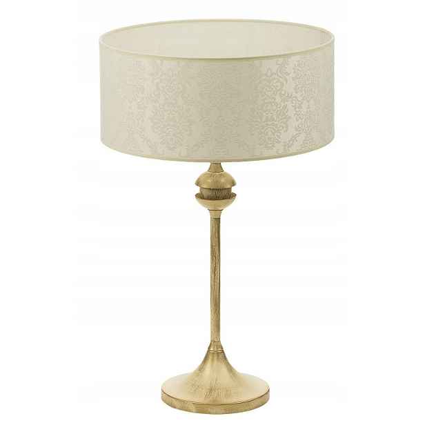 Stolní lampa Kaszmir Patina Béžové stínidlo 1xE27 54 cm Stolní lampa Domov