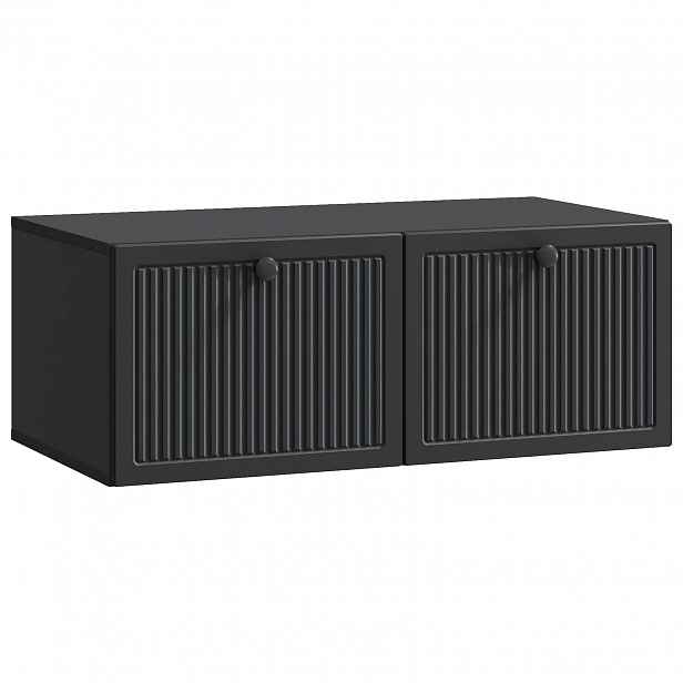 vidaXL Nástěnná TV skříň Černá 78,5 x 41 x 30 cm Kompozitní dřevo