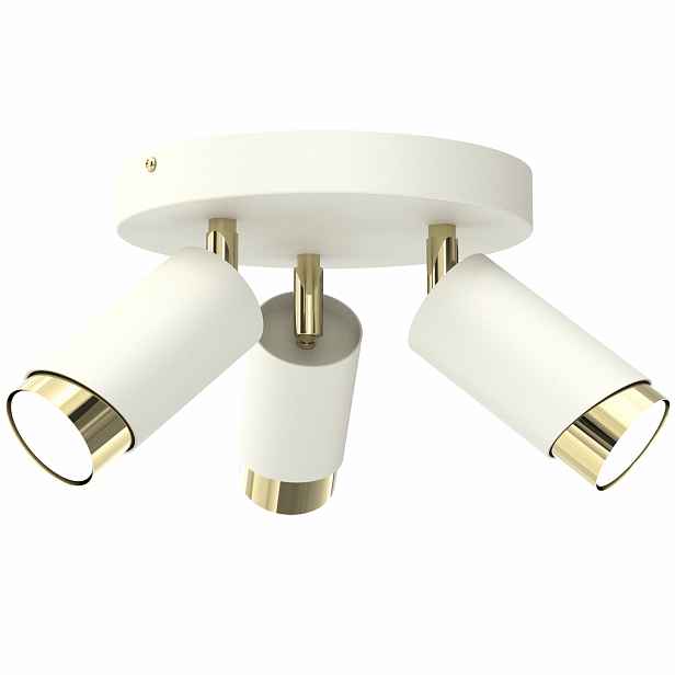 Stropní Svítidlo Béžová Stropní Svítidlo Vedle Tuby Zlatá GU10 Led Spot