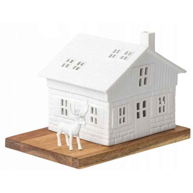 BR13 Lucerna Rader domeček keramický na svíčky tealight horský jelen