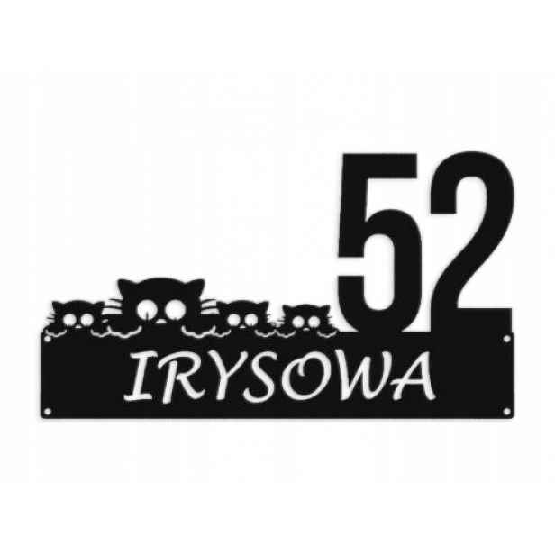 Číslo Na Dům 80 cm Tabule Adresa Ocel 2 mm Grafika 27