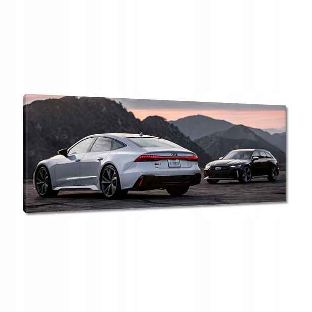 Obrazy 100x40 Bílé Audi RS7 Auto