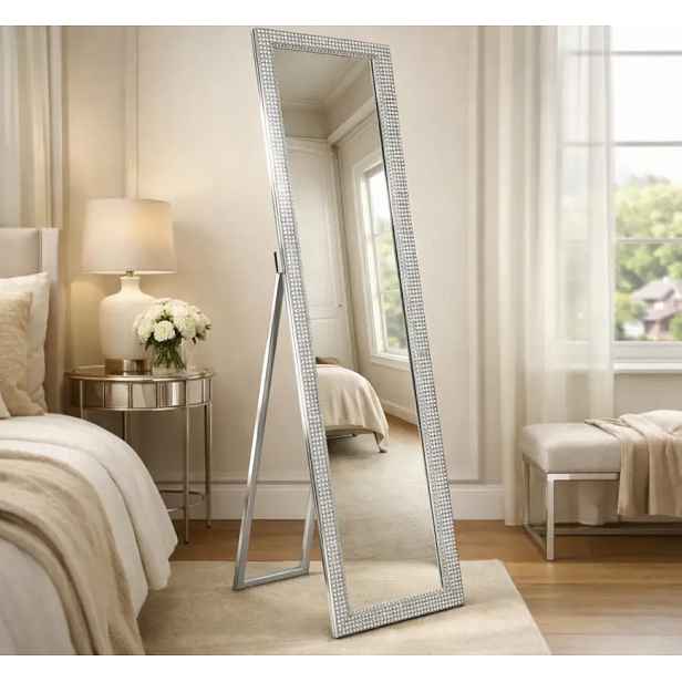Stojací zrcadlo Madison 49,2x169,2 cm, bílé
