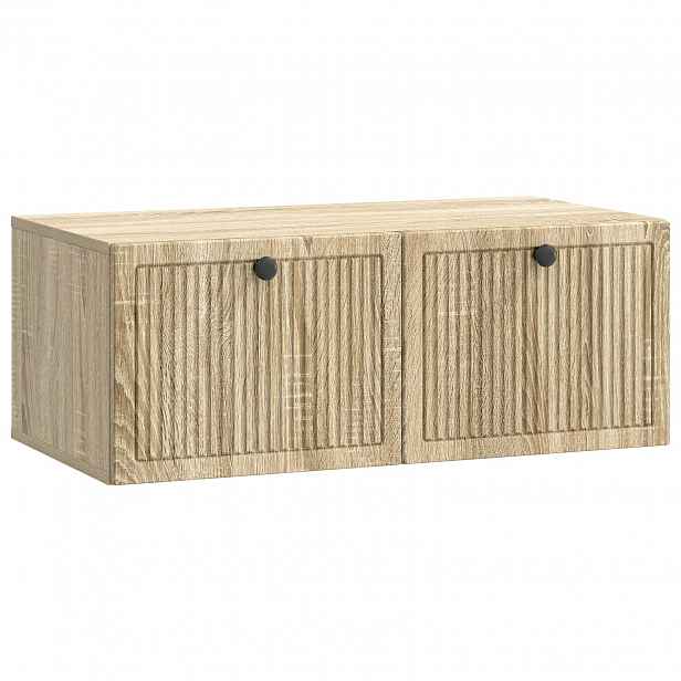 vidaXL Nástěnná TV skříň Dub sonoma 78,5 x 41 x 30 cm Kompozitní dřevo