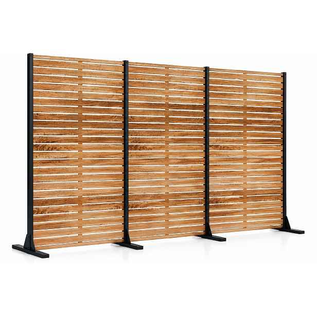 Paraván Volně stojící hliníková dělicí stěna 3 panely 183 x 120 cm