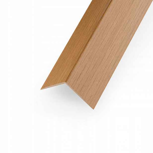 Úhelník Pvc Buk 25x25mm 1m – Ochranný rohový kryt 30ks
