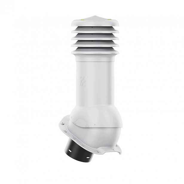 Větrací komín HiVent fi 150 mm pro plechovou střešní krytinu, profil C, šedý
