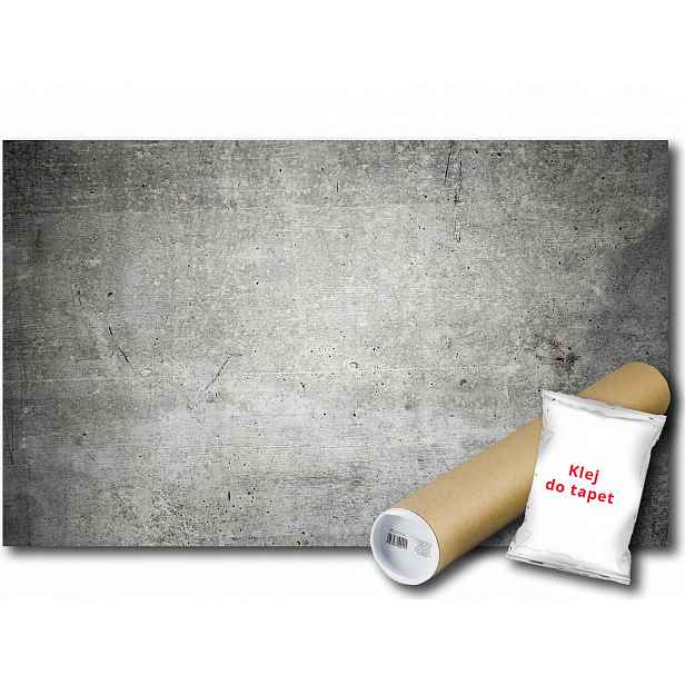 Vinylová Fototapeta Surový Beton Stěna Imitace Šedá Zeď 254x184