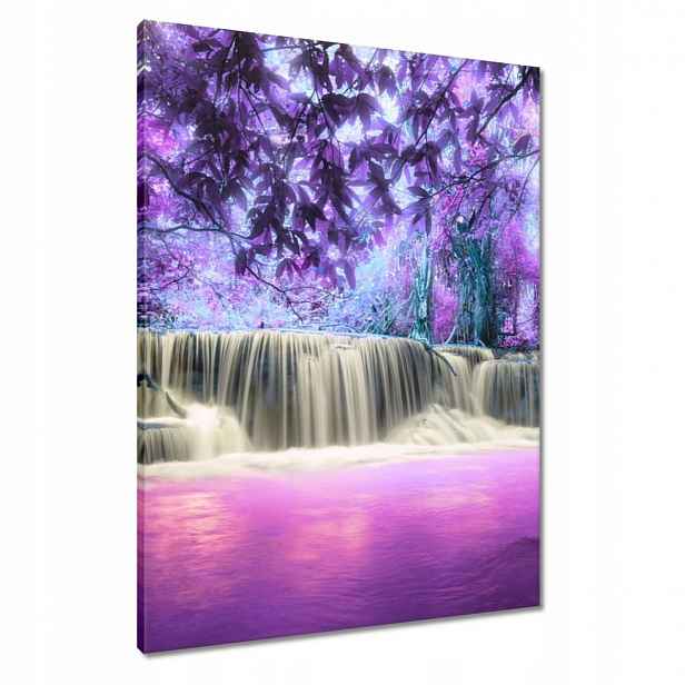 Obrazy 60x80 Fialový vodopád