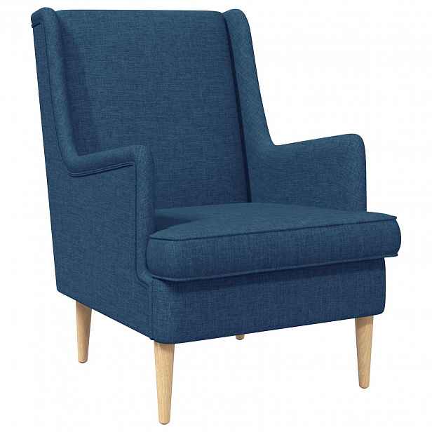 vidaXL křeslo Modrá Textil