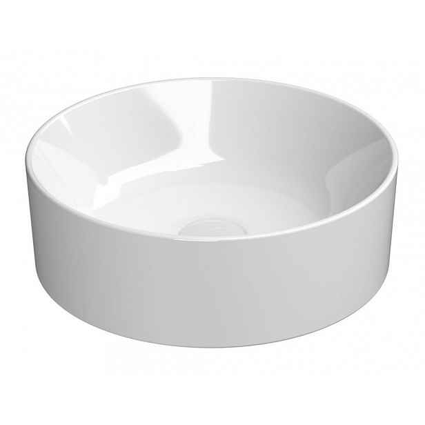 GSI - KUBE X keramické umyvadlo na desku, průměr 40cm, bílá ExtraGlaze 942611