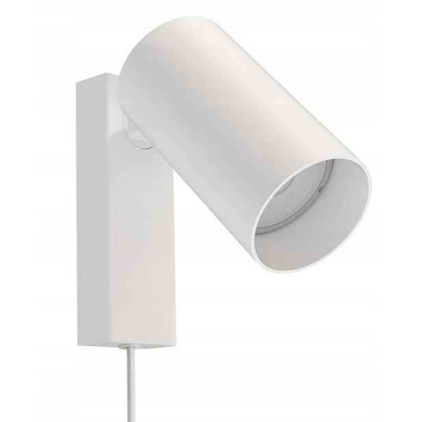 Nástěnná Lampa Mono Bílá S Kabelem, Moderní Led Nástěnná Svítidla