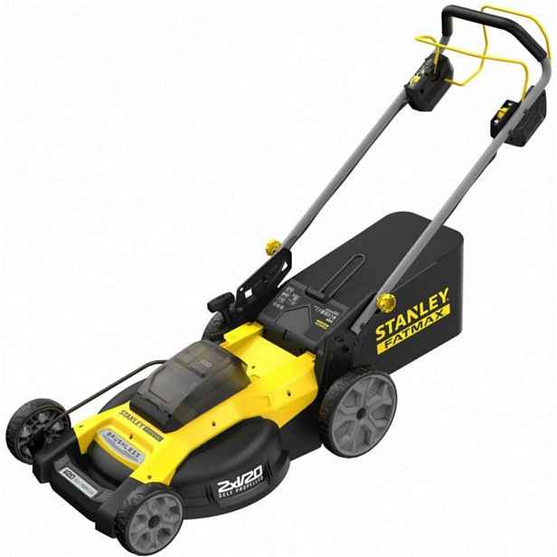 Stanley - 18V AKU sekačka na trávu, záběr 50 cm, s pojezdem, bez baterie a nabíječky SFMCMWS251B-XJ