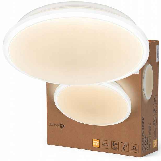 Stropní Svítidlo Led Panel Stropní Svítidlo 18W 3000K Senzor pohybu a soumraku Osram
