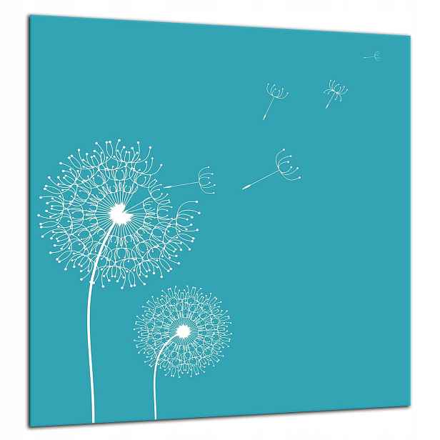 Skleněná Ochranná Deska Panel Lepidlo 60x65 Květina