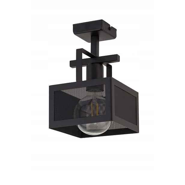 Sigma Lighting Albert stropní svítidlo černá industriální 1xE27 IP20 25 cm