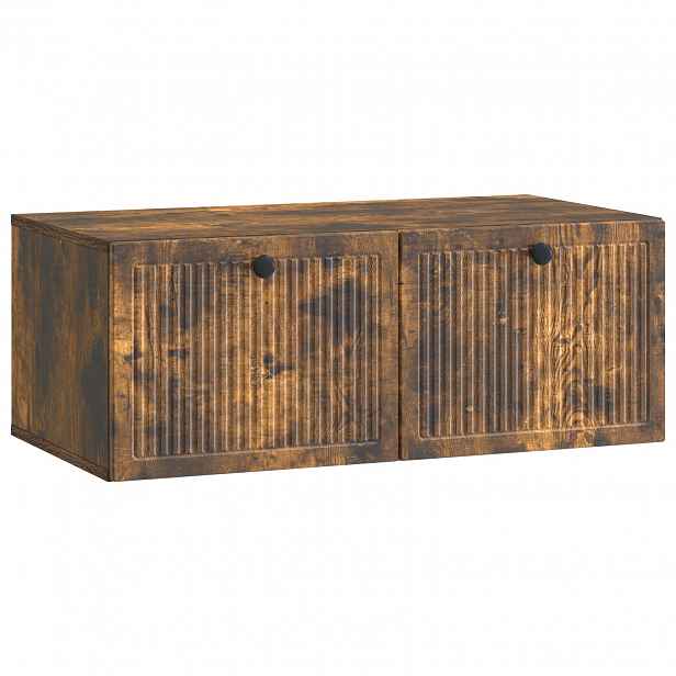 vidaXL Nástěnná TV skříň Nástěnný Kouřový dub 78,5 x 41 x 30 cm