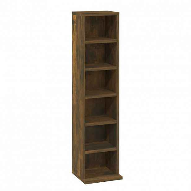 vidaXL Skříňka na CD kouřový dub 21 x 20 x 88 cm kompozitní dřevo