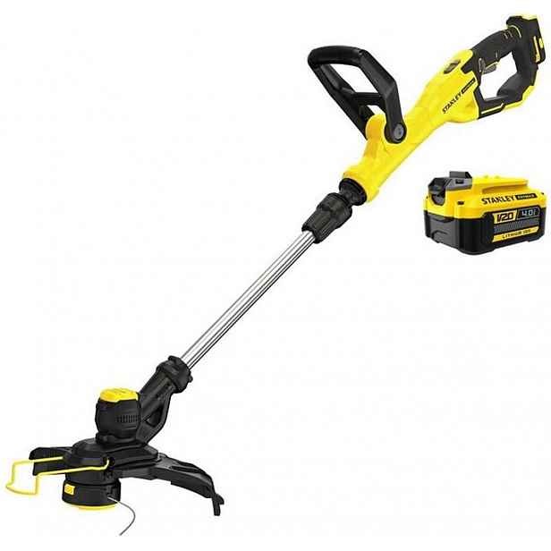 Stanley - 18V AKU strunová sekačka, záběr 33 cm, 1x aku 4,0 Ah Li-Ion, nabíječka SFMCST933M1-QW