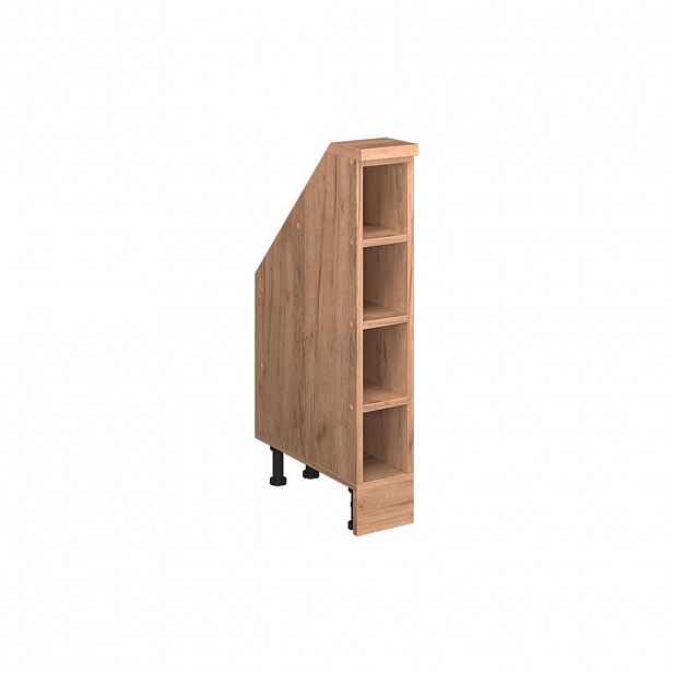 Vicco SKŘÍŇ POD ŠIKMOU STŘECHU Rion Bílá 15 x 81.6 cm se 4 přihrádkami