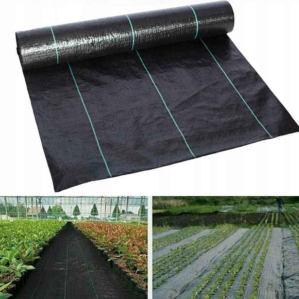 Agrotextilie zahradní proti plevelům 90 g/m² Propustná, silná, 2x25 m