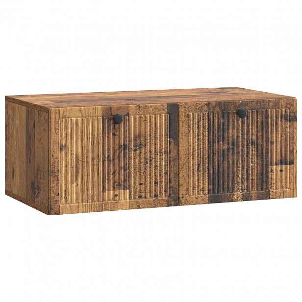 vidaXL Nástěnná TV skříň Nástěnný Staré dřevo 78,5 x 41 x 30 cm