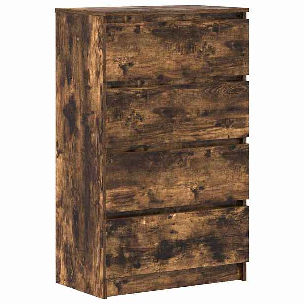 vidaXL Příborník kouřový dub 60 x 35 x 98,5 cm kompozitní dřevo
