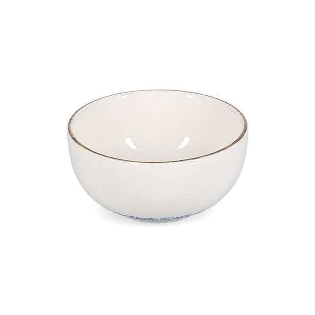 Bílá/modrá porcelánová miska 210 ml Azul – BonBistro