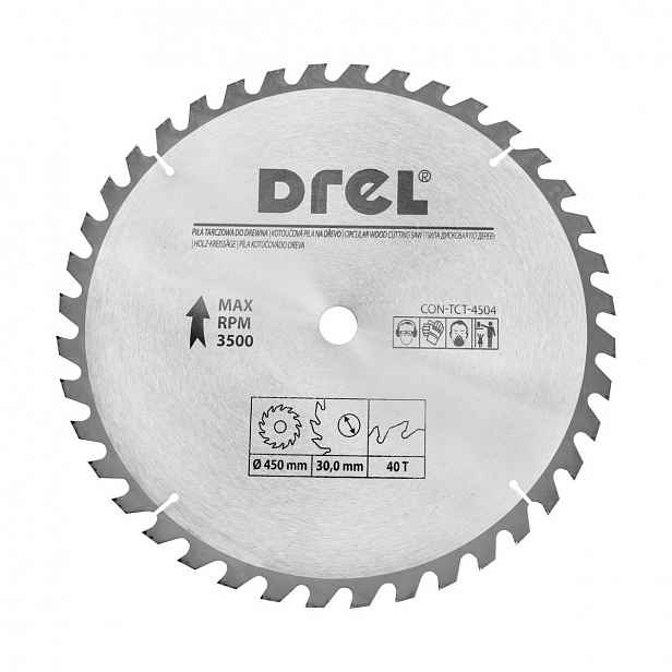 Kotouč na řezání dřeva pily kotoučová pila Widiowa 450 MM 40Z otvor 30