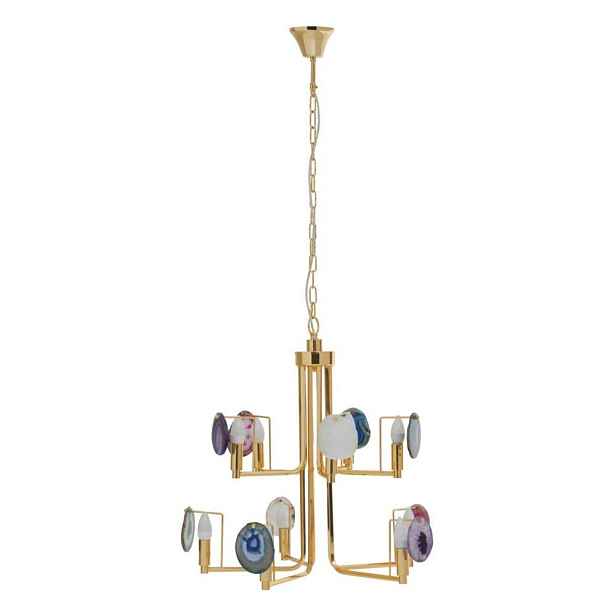 Kovové závěsné svítidlo ve zlaté barvě Glamour – Premier Housewares