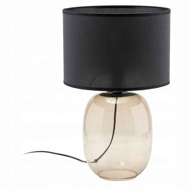 Noční Lampa Melody Černá Sklo 30 cm Základna Метал Tk Lighting