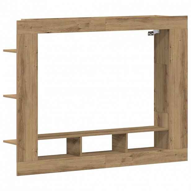 vidaXL Televizní skříň 152 x 22 x 113 cm dub artisan Kompozitní dřevo