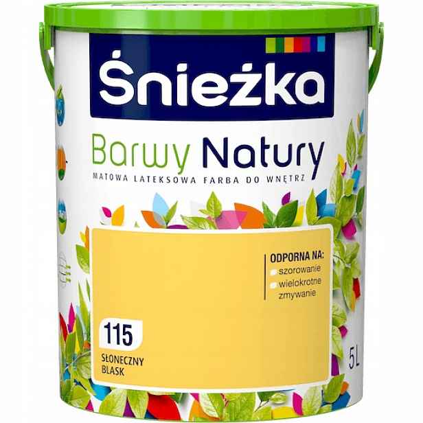 Barva na stěny Barvy přírody 5 l 115 Sluneční lesk
