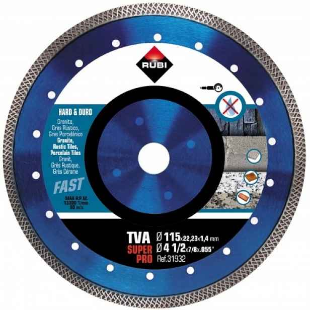 Diamantový Kotouč Pro Tvrdé Matné Materiály, Turbo Viper (tva) 115 MM
