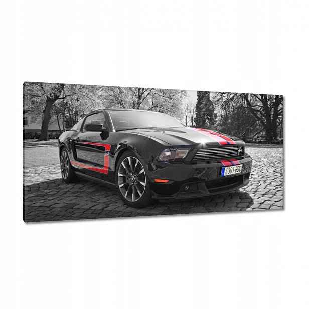 Obrazy 115x55 Černý Ford Mustang Usa