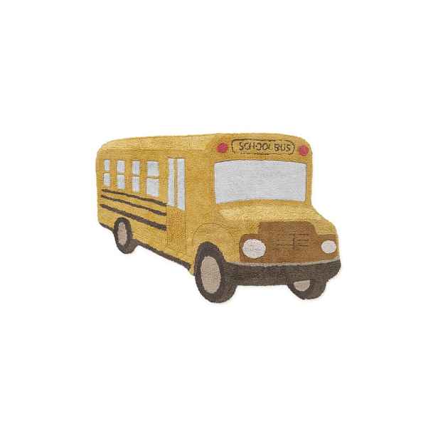 Okrově žlutý pratelný/ručně tkaný bavlněný dětský koberec 90x130 cm School Bus – Lorena Canals