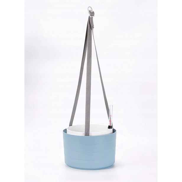 Urbalive Berberis Závěsný samozavlažovací květináč kulatý 26 cm, modrý