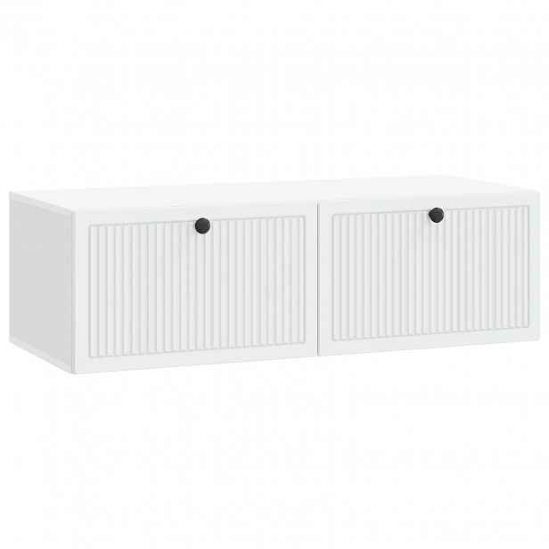 vidaXL Nástěnná TV skříň Bílá 98 x 41 x 30 cm Kompozitní dřevo