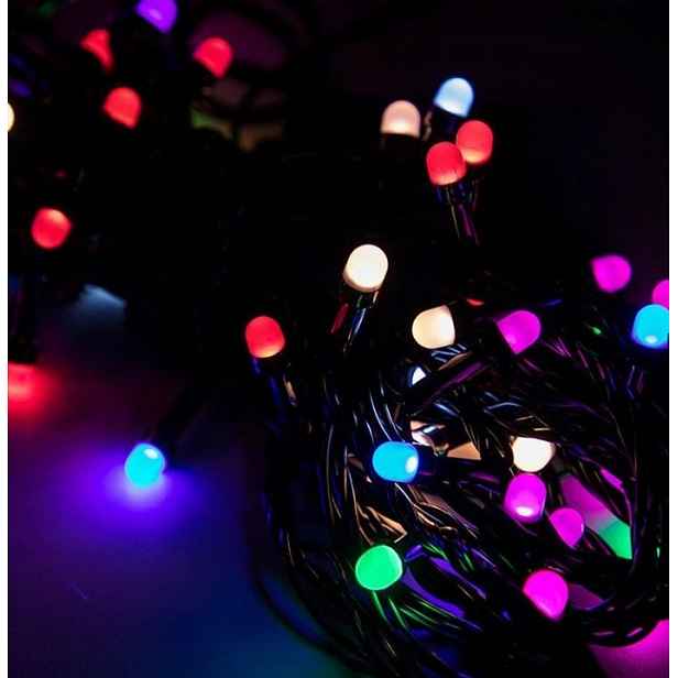 Vánoční Osvětlení Na Stromeček 250 Led Perlové 50 M Barevné