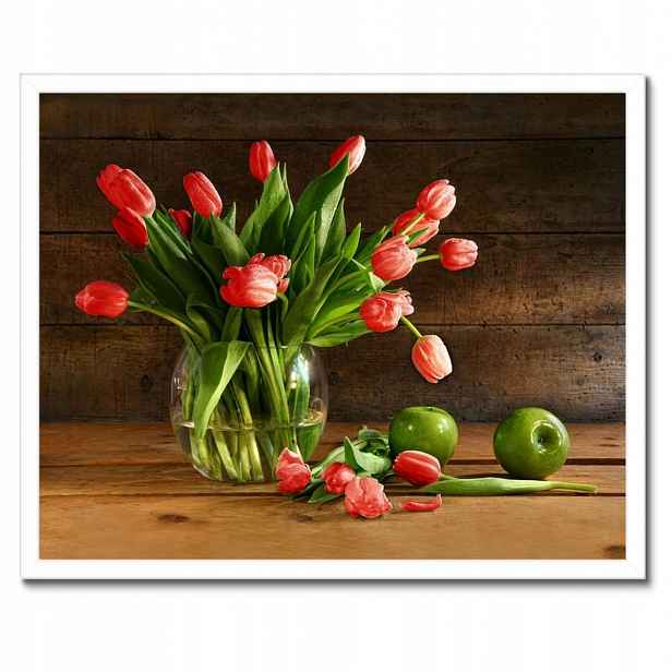 Plakáty v rámu 50x40 Červené tulipány