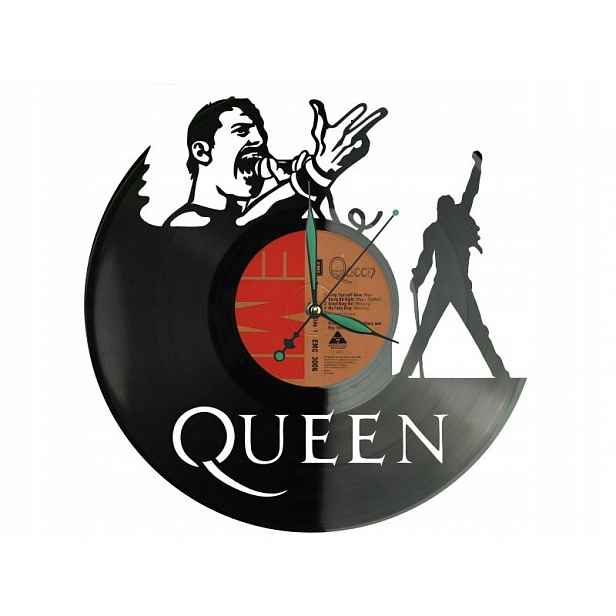 Queen Dárek Originální dekorace do domu Hodiny z vinylové desky