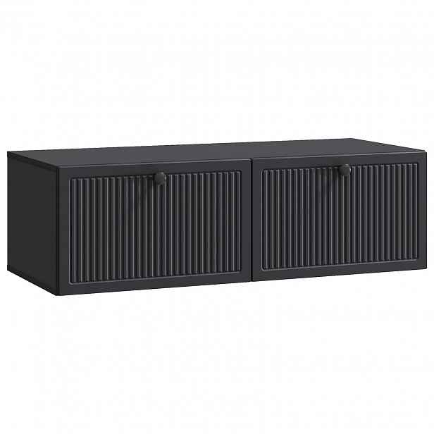vidaXL Nástěnná TV skříň Černá 98 x 41 x 30 cm Kompozitní dřevo