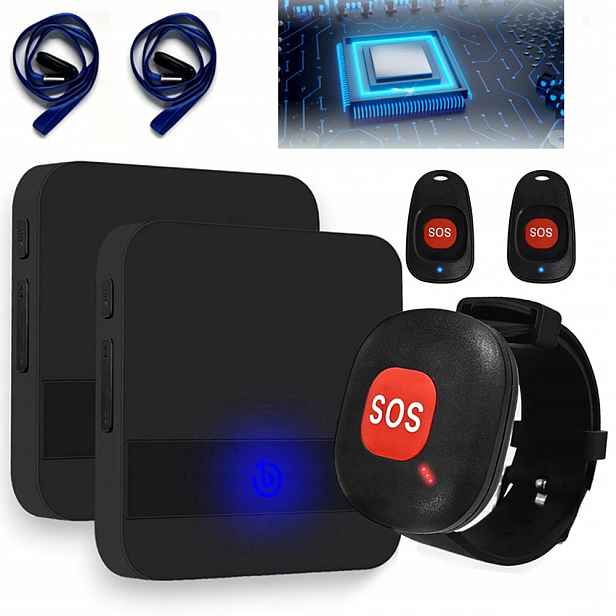 Alarm Pro Starší Nemocné, Tlačítko Přivolání Pomoci, Náramek,