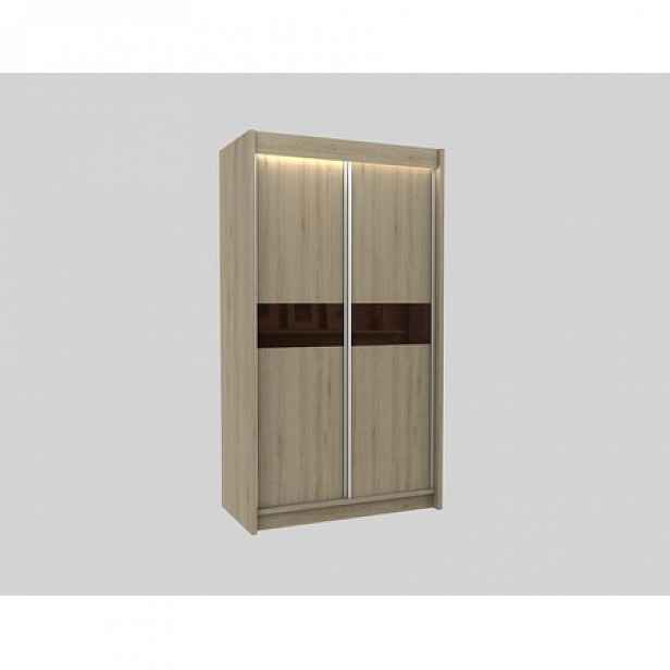 Kvalitní Šatní Skříň Tanna 120 cm Dub sonoma/wenge