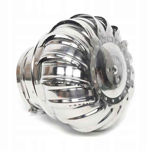 Ventilační komínová vložka otočná, kulatá, z nerezové oceli, 110 mm